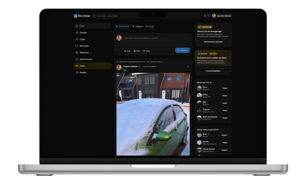Screenshot van Boaz Garage